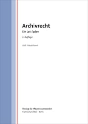 Cover von Archivrecht