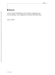 Cover von Familienrecht Libanon