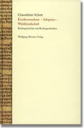 Cover von Kindesannahme - Adoption - Wahlkindschaft