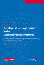Cover von Der Kapitalisierungszinssatz in der Unternehmensbewertung