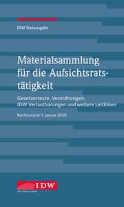 Cover von IDW, Materialsammlung für die Aufsichtsratstätigkeit