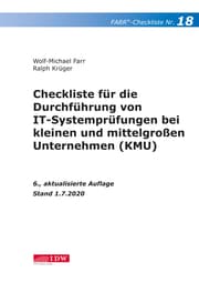 Cover von Farr, Checkliste 18 (IT-Systemprüfung KMU), 6.A.