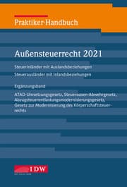 Cover von Praktiker-Handbuch Außensteuerrecht 2021, Ergänzungsband