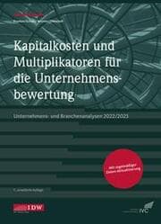 Cover von Kapitalkosten und Multiplikatoren für die Unternehmensbewertung