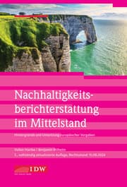 Cover von Nachhaltigkeitsberichterstattung im Mittelstand
