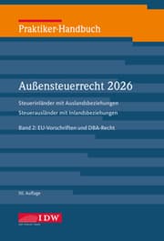 Cover von Praktiker-Handbuch Außensteuerrecht 2026