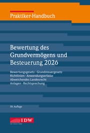 Cover von Praktiker-Handbuch Bewertung des Grundvermögens 2026
