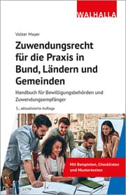 Cover von Zuwendungsrecht für die Praxis in Bund, Ländern und Gemeinden