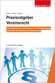 Cover von Praxisratgeber Vereinsrecht