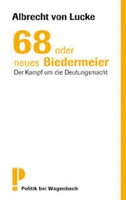 Cover von 68 oder neues Biedermeier