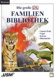Cover von Die große Dorling Kindersley Familienbibliothek - Unsere Erde, Katzen, Vögel und Dinosaurier (DVD-ROM)