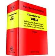 Cover von Kommentar zur VOB/A