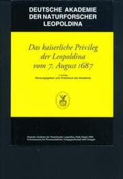Cover von Das kaiserliche Privileg der Leopoldina vom 7. August 1687