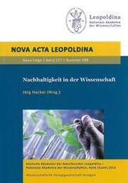 Cover von Nachhaltigkeit in der Wissenschaft