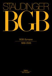 Cover von BGB-Synopse 1896-2005