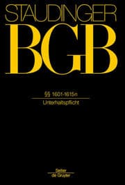 Cover von §§ 1601-1615n