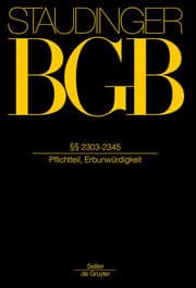 Cover von Staudinger BGB: Paragraph 2303-2345