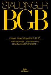Cover von Haager Unterhaltsprotokoll