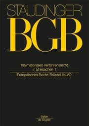 Cover von Internationales Verfahrensrecht in Ehesachen Band 1