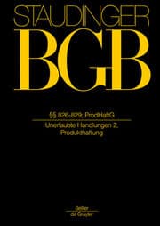 Cover von §§ 826-829; ProdHaftG