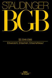 Cover von §§ 2346-2385