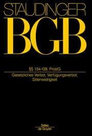 Cover von §§ 134-138; ProstG