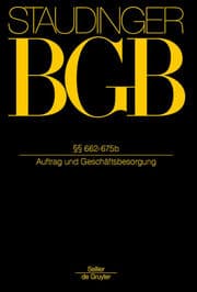 Cover von §§ 662-675b