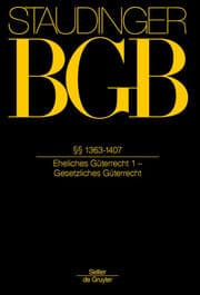 Cover von §§ 1363-1407