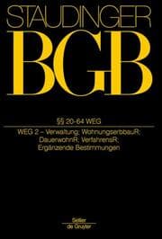 Cover von §§ 20-64 WEG