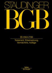 Cover von §§ 2064-2196