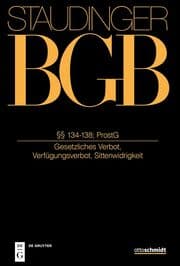 Cover von §§ 134-138; ProstG