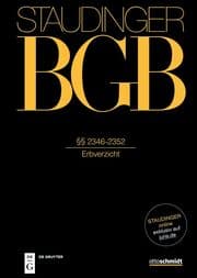 Cover von §§ 2346-2352