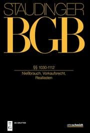 Cover von BGB §§ 1030-1112
