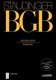 Cover von §§ 2353-2370