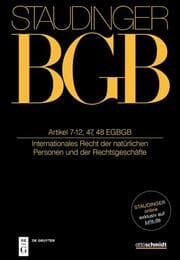 Cover von Artikel 7-12,47,48 EGBGB