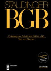 Cover von Einleitung zum Schuldrecht; §§ 241-243