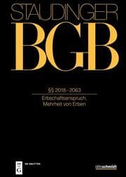 Cover von §§ 2018-2063