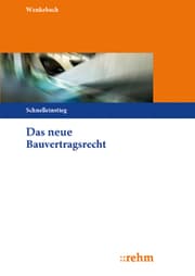Cover von Das neue Bauvertragsrecht