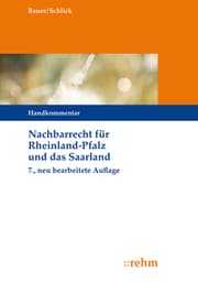 Cover von Nachbarrecht für Rheinland-Pfalz und das Saarland