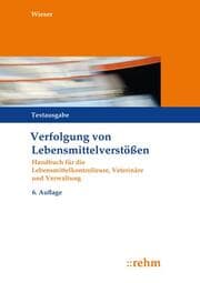 Cover von Verfolgung von Lebensmittelverstößen
