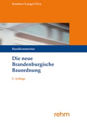 Cover von Die neue Brandenburgische Bauordnung