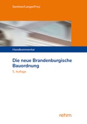 Cover von Die neue Brandenburgische Bauordnung