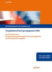 Cover von Vergabebeschleunigungsgesetz 2026