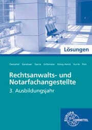 Cover von Lösungen zu 71996 Informationsband Rechtsanwalts- u. Notarfachangestellte, 3. Ausbj.