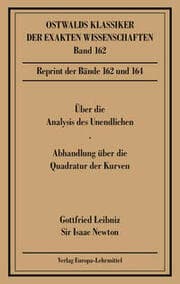 Cover von Über die Analysis des Unendlichen/Abhandlung über die Quadratur der Kurven