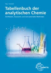 Cover von Tabellenbuch der analytischen Chemie