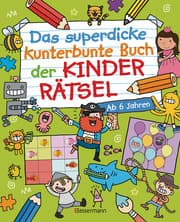 Cover von Das superdicke kunterbunte Buch der Kinderrätsel. Der Doppelband
