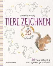 Cover von Tiere zeichnen in 10 Minuten. 50 Tiere schnell und naturgetreu gezeichnet