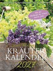 Cover von Liesel Malms Kräuterkalender 2027. Mit der Heilkraft der Natur durchs Jahr