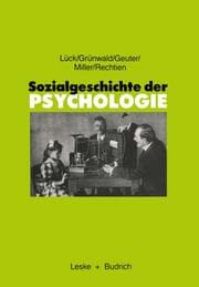 Cover von Sozialgeschichte der Psychologie